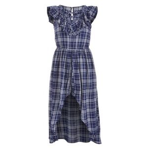 Epic Threads Big Girls Plaid Maxi-Overlay Romper